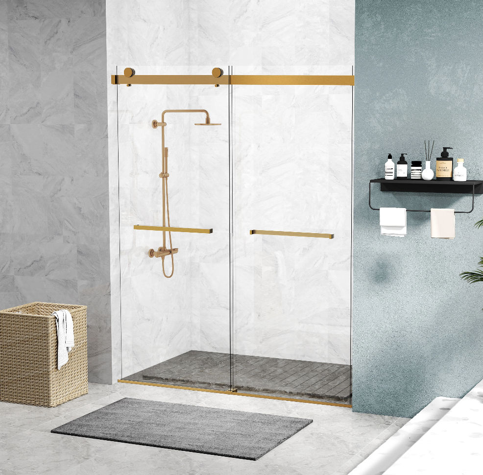 Single Sliding Shower Door with 8mm 10mm Thick Glass 