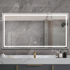 Rectangle Shape Metal Frame LED Bathroom Mirror