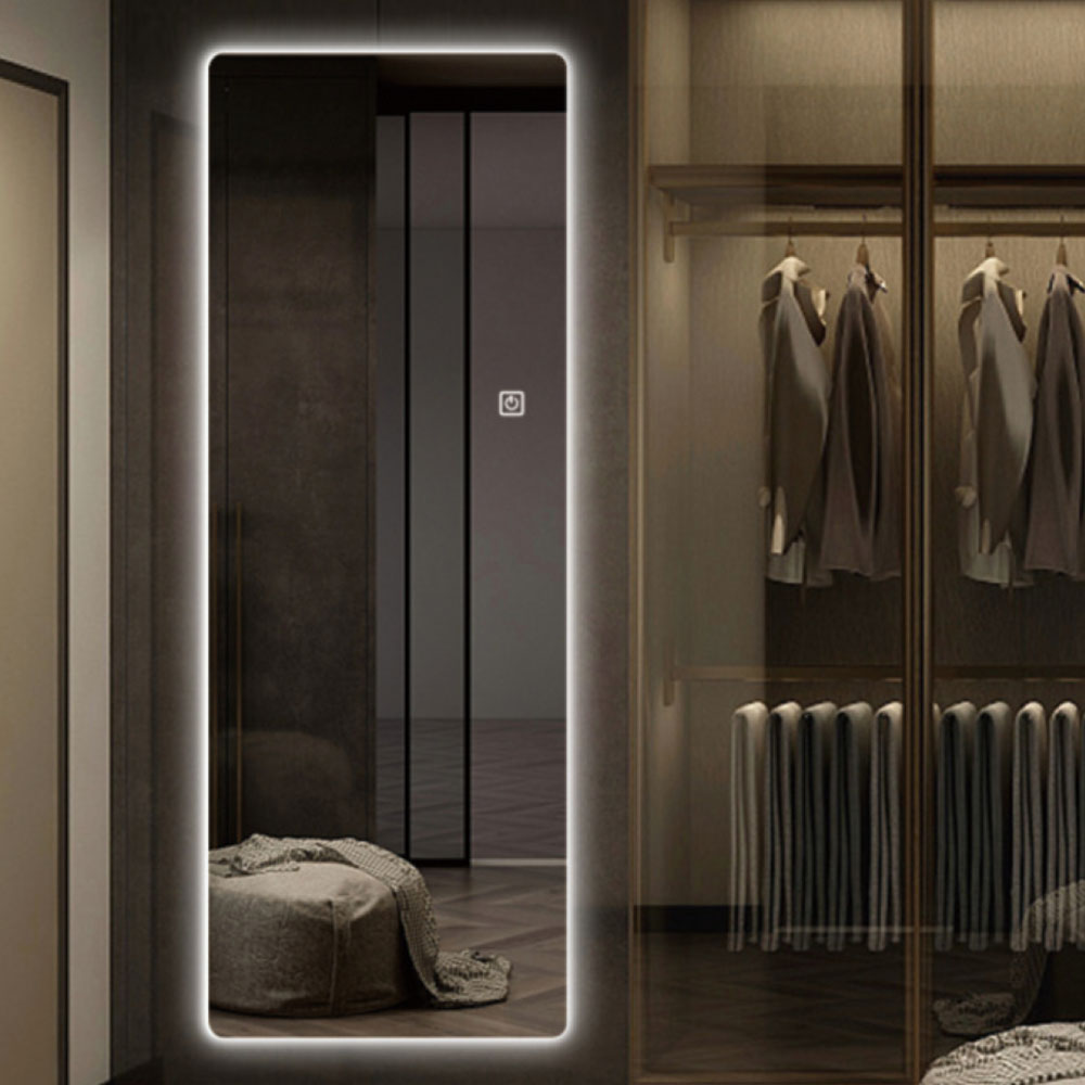 Large Size Rectangle Frame Frameless LED Dressing Mirror