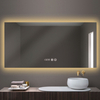 Rectangle Horizontal Install Bathroom LED Mirror with 3X Magnify