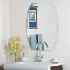 Irregular Shape Flat Pencil Beveled Edge Home Decor Bathroom Frameless Glass Customized Size Mirror