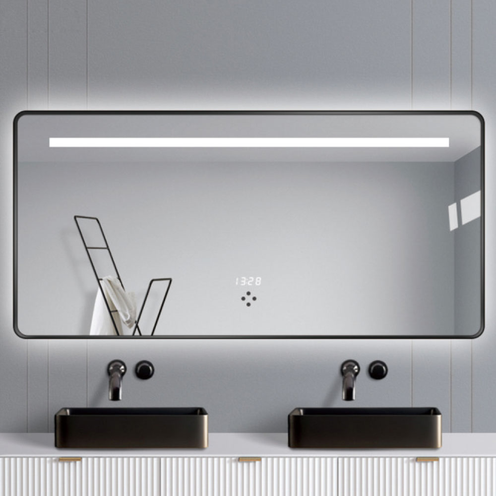 Rectangle Shape Metal Frame LED Bathroom Mirror