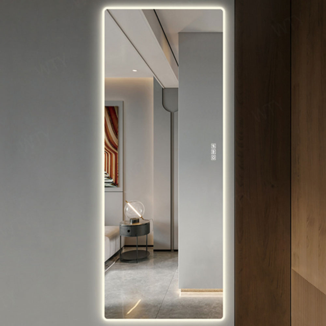 Large Size Rectangle Frame Frameless LED Dressing Mirror