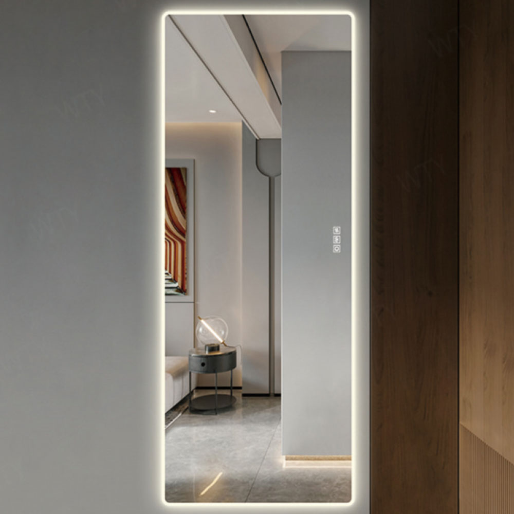 Large Size Rectangle Frame Frameless LED Dressing Mirror