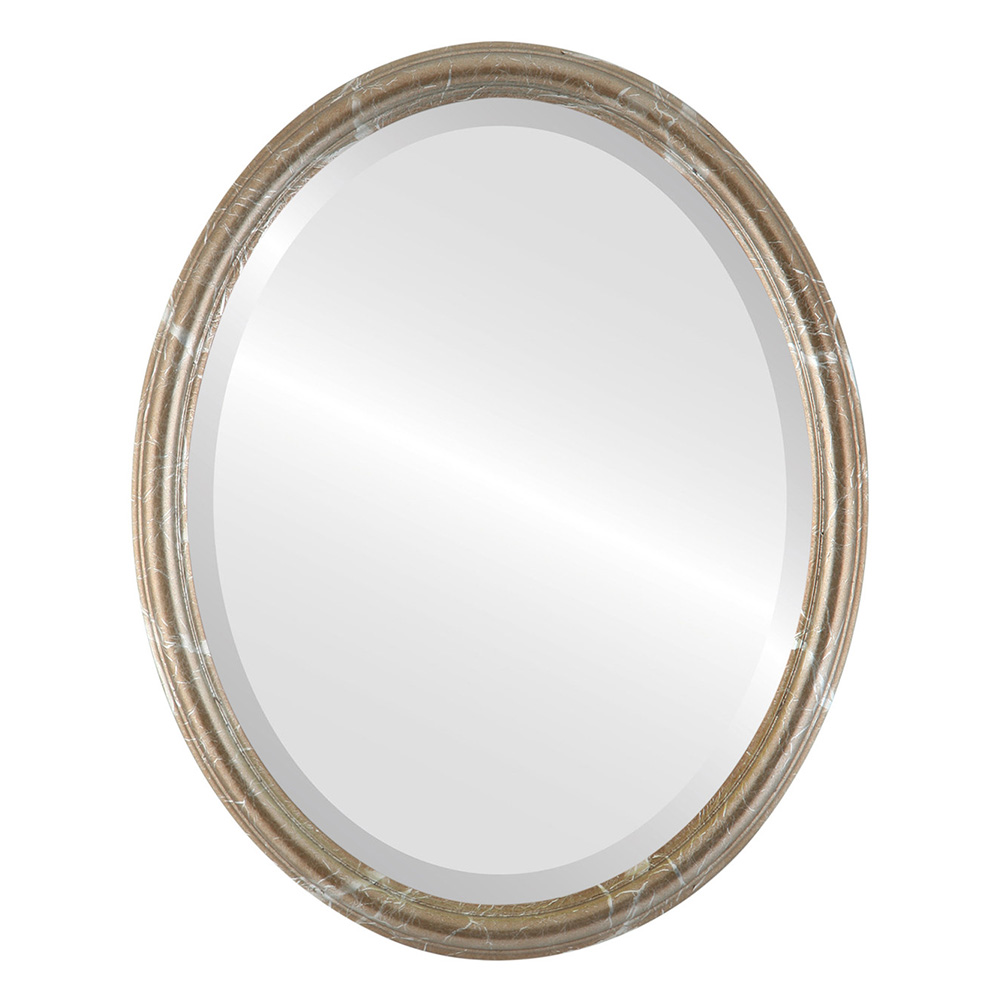 Antique Round Oval Shape Plastic PS PP Frame Bathroom Wall Mirror