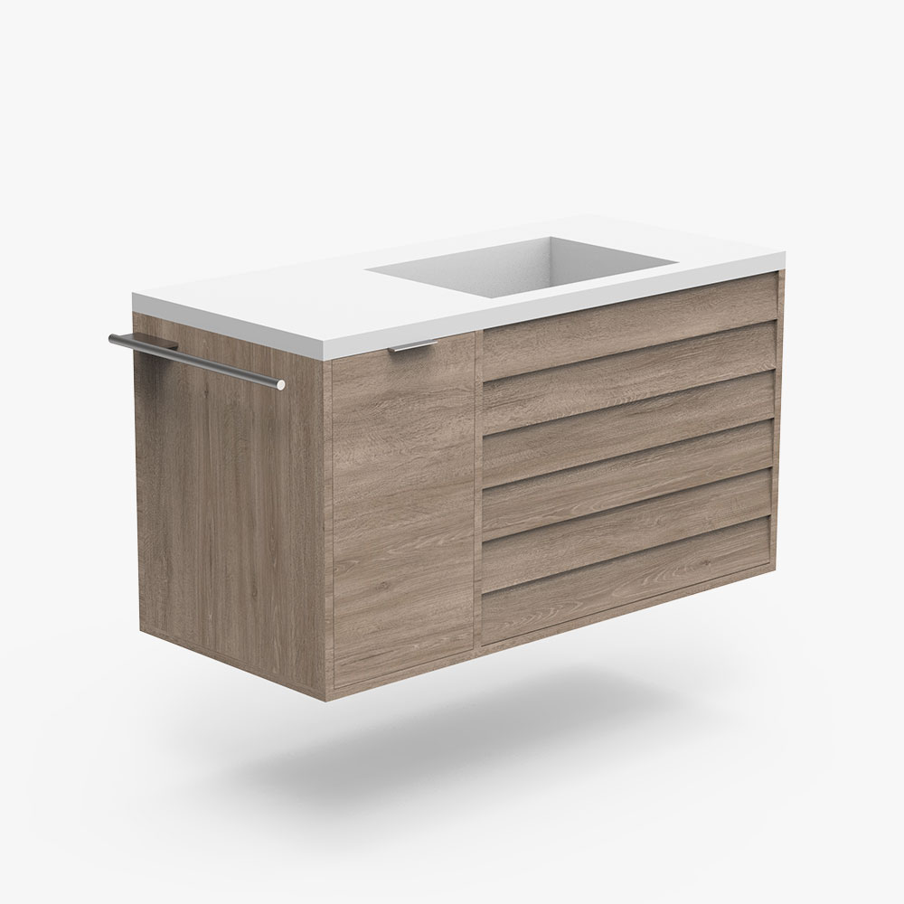 New Design Single Sink Bathroom Vanity with Blind Door