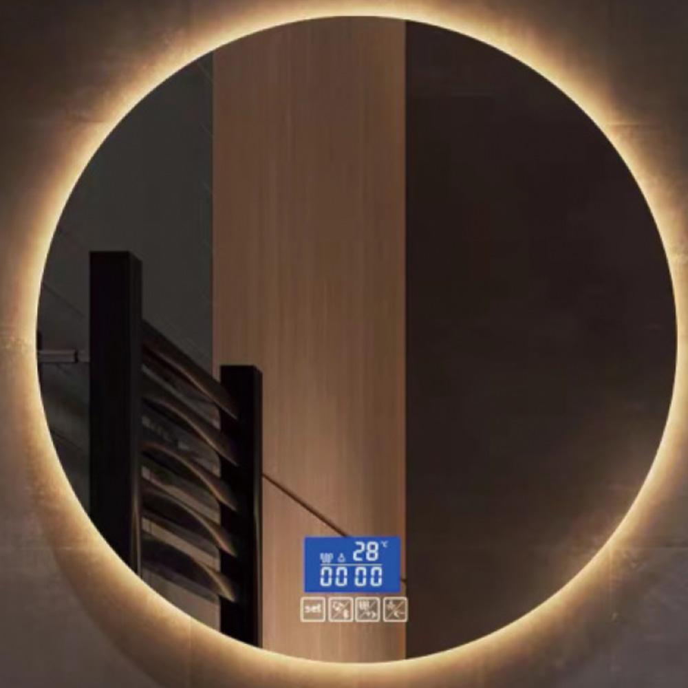 Round Shape Front Light Backlit Bathroom LED Mirror with Magnify