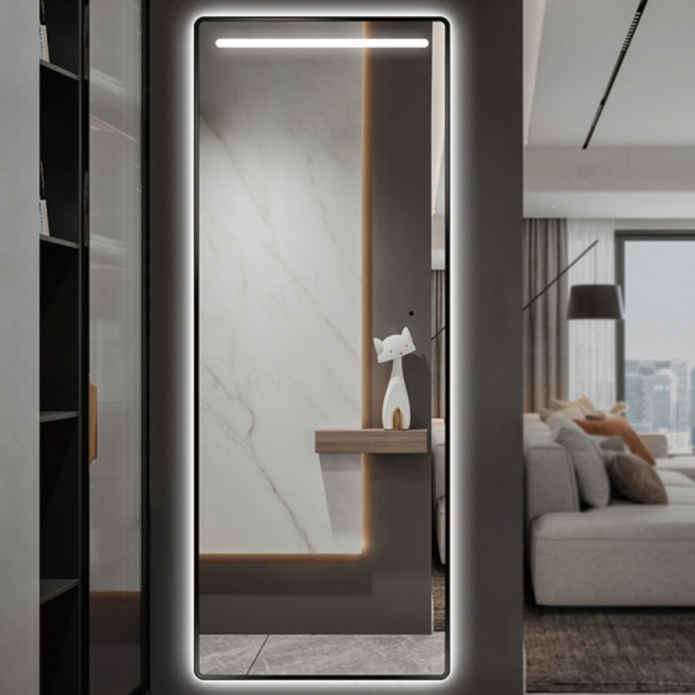 Large Size Rectangle Frame Frameless LED Dressing Mirror
