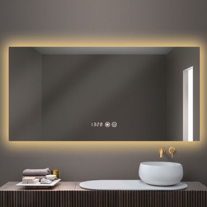 Rectangle Horizontal Install Bathroom Backlit LED Mirror