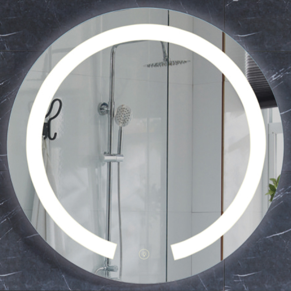 Round Shape Front Light Backlit Bathroom LED Mirror with Magnify