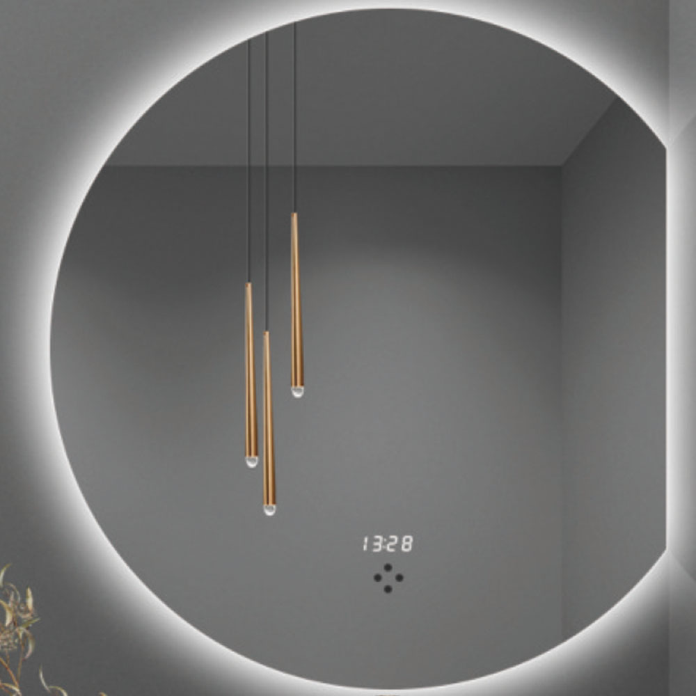 Irregular Shape Backlit Bathroom LED Mirror with Touch Switch