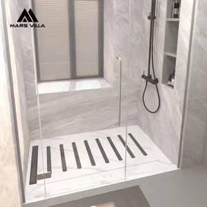 Slate shower tray base with with Water Retaining Edge