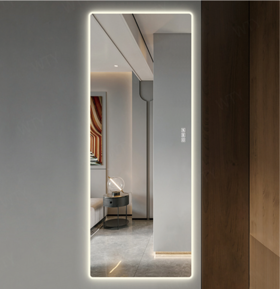 Large Size Rectangle Frame Frameless LED Dressing Mirror