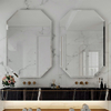 Octagon Irregular Shape Flat Pencil Beveled Edge Home Decor Bathroom Glass Mirror