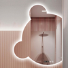 Irregular Shape Backlit Bathroom LED Mirror with Touch Switch