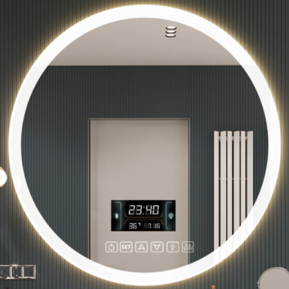 Round Shape Front Light Backlit Bathroom LED Mirror with Magnify