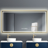 Rectangle Shape Metal Frame LED Bathroom Mirror