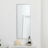 Straight Corner Rectangle Full-Length Dressing Metal Frame Mirror with Stand