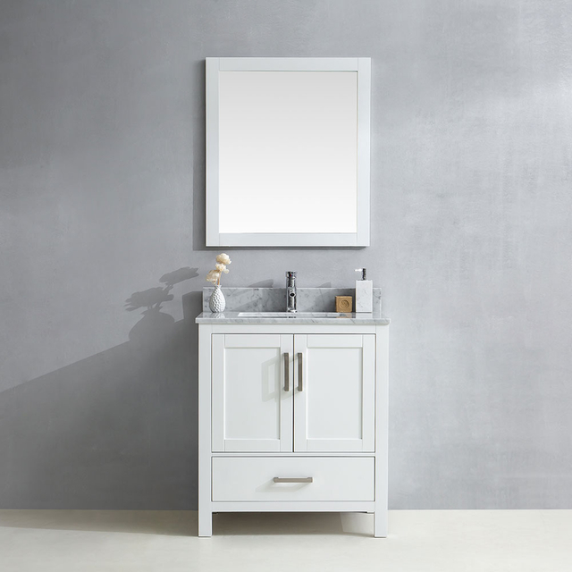 Floor Standing Single Sink MDF Bathroom Vanity with Ceramic Top